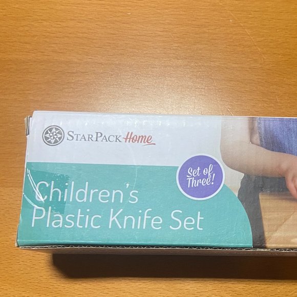 StarPack Children's plastic knife set of three NWT - Picture 4 of 7
